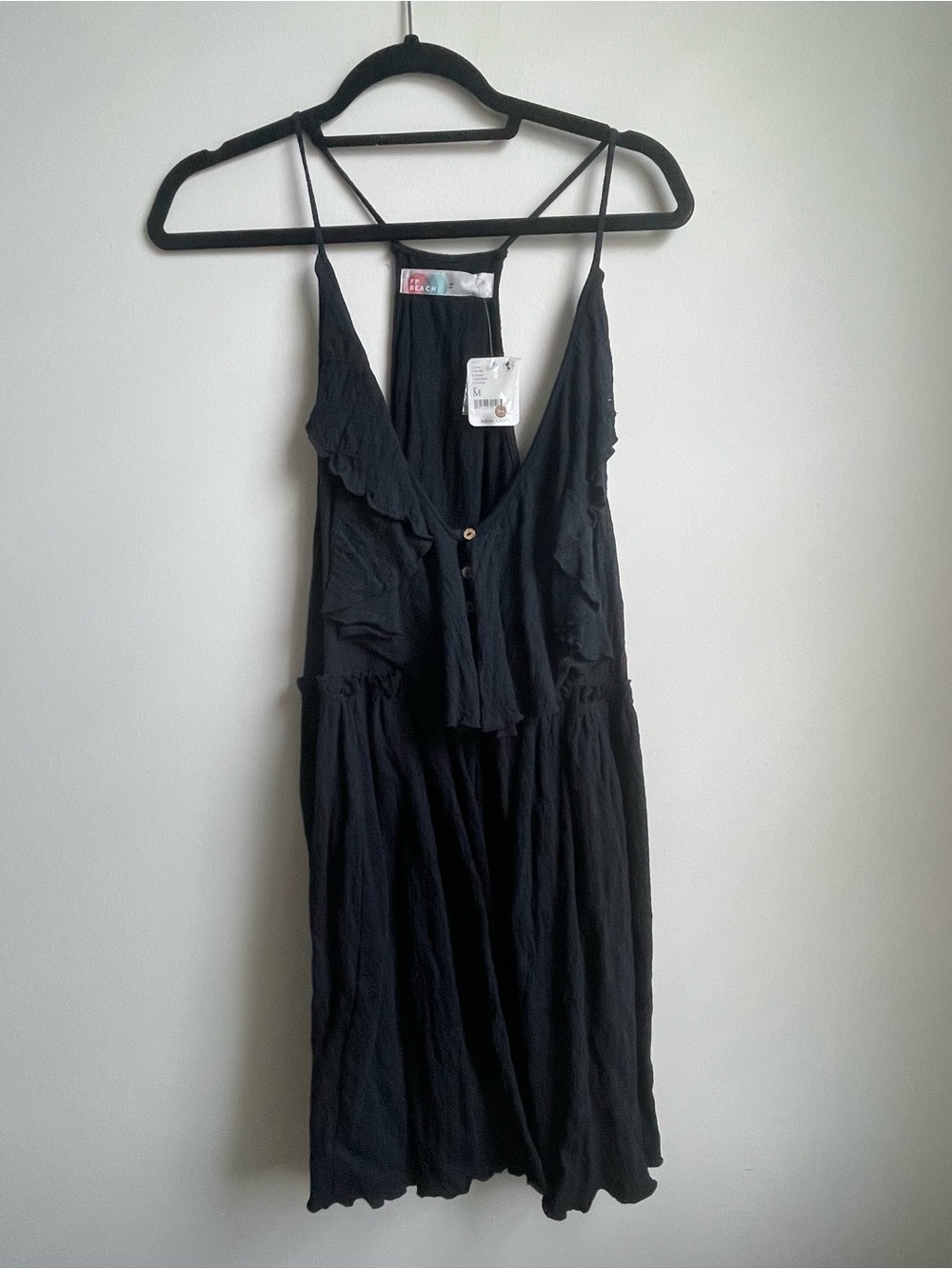FP Beach Black Erika Mini Dress